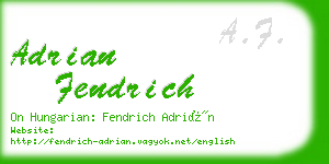 adrian fendrich business card